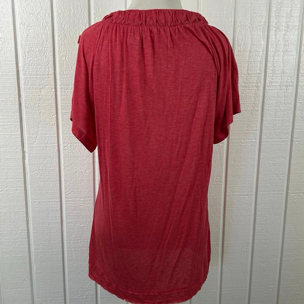 DKNY Jeans Vintage Bow Tie Blouse Feminine Preppy Top Women M - Picture 9 of 9